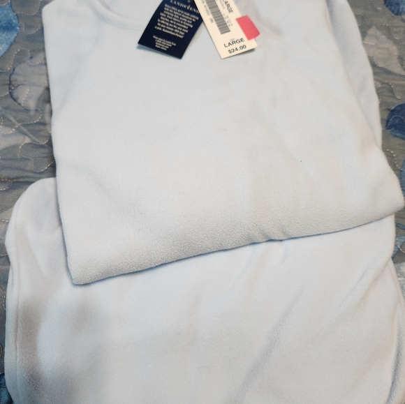 Nwt womens lands end fleece pajamas - Picture 2 of 5